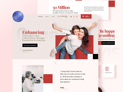 Medical Landing Page design doctor website figma landing page medical ui website