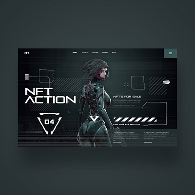 NFT Action Web Ui Design Concept daily design design design daily design inspiration dls design fashion graphic design illustration logo nft nftart nfts photography ui ui design uiux ux ux design web design web designer