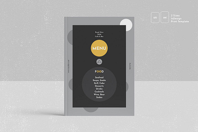 Restaurant Food Menu business catalog catalog brochure clean design fold food food menu graphic design illustration indesign lookbook magazine motion graphics print printable restaurant restaurant food template trifold