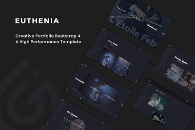 Euthenia - Creative Portfolio Bootstrap 4 Template app bootstrap branding creative design high performance illustration multipurpose portfolio portfolio bootstrap purpose space space graphic ui ui design ux ux design web development web maintance website