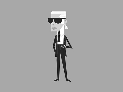 Karl Lagerfeld art blackandwhite caricature character design design digital art fashion illustration karl karllagerfeld lagerfeld moda stylish vector vogue