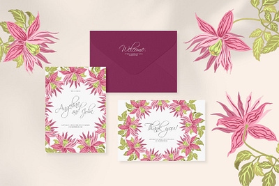 Garden Flowers branches texture branding clip art design garden graphic design hand drawn illustration logo print typography