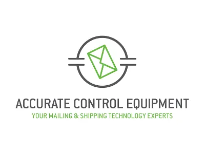 Accurate Control Equipment accurate branding crosshair green illustration logo mail target technology typography vector