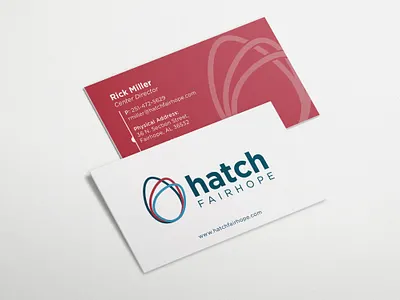 Hatch Fairhope branding business business card egg hatch illustration incubator logo