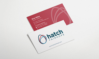 Hatch Fairhope branding business business card egg hatch illustration incubator logo