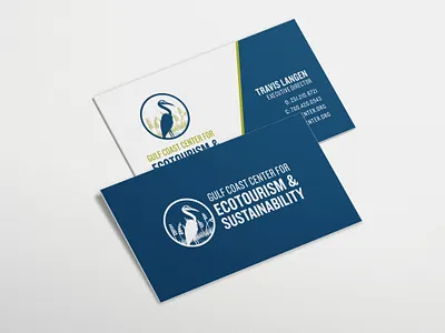 Gulf Coast Center for Ecotourism and Sustainability bird branding business card eco ecotourism illustration logo sustainability