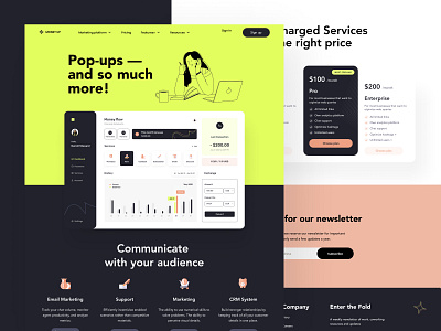 Money Up home page design dashboard dashboard design design home page home page design landing landing page product page product page design ui ux web website