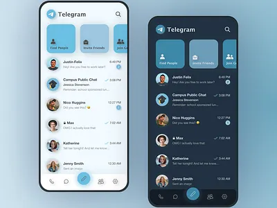 Telegram Redesign Concept app app design concept design redesign telegram telegram app telegram redesign ui uidesign uiux ux