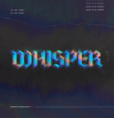 Whispered Slick design graphic design illustration typography