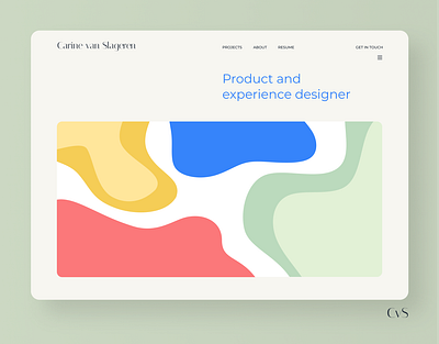 Portfolio Landing Page design desktop home landing page portfolio screen ui ui design web design website