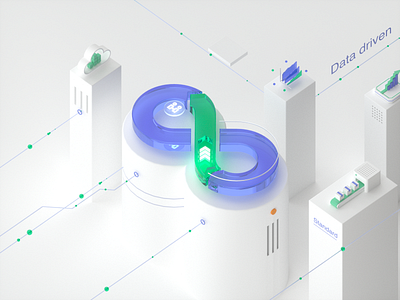 Dev-ops 3d c4d design devops illustration logo ui