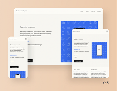 Responsive Website desktop mobile portfolio responsive tablet ui design ux design website