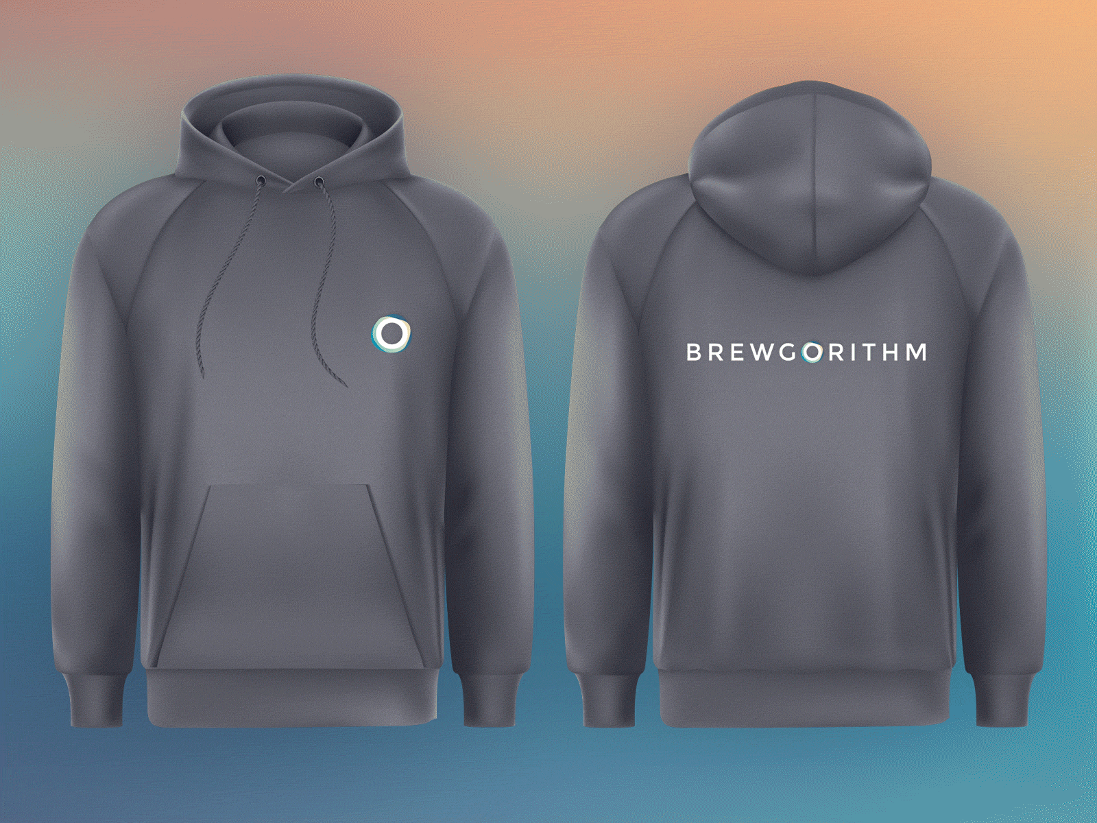 Brewgorithm Hoodies branding clothing colorways identity illustration startup swag sweatshirt