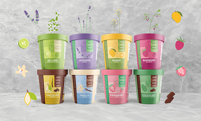 Screamin Brothers branding container design frozen dessert graphic design ice cream illustration logo packaging packaging design typography vector