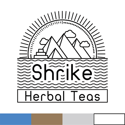 Shrike Herbal Tea Company Branding branding design graphic design illustration logo typography vector