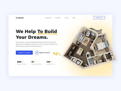 Modern Architecture & Interior Design Website – Sleek & Aestheti architecture design figma interior design landing page ui ux web web design website design