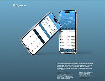 Digiwallet - A Crypto Wallet Application crypto motion graphics prototyping ui