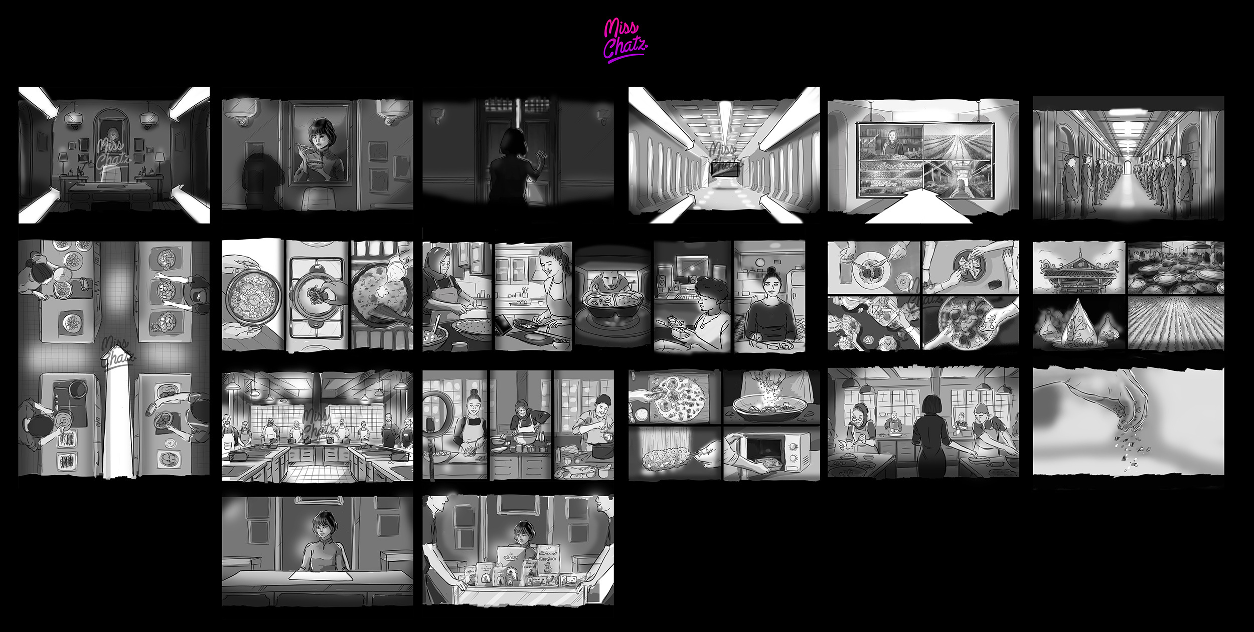 'All About that Rice' Storyboard abu bint ad advertising artist director film freelance movie rice storyboard storyboard artist tvc