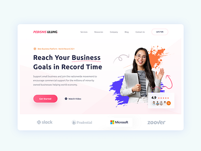 Business Growth Platform Website UI branding bussiness growth design figma illustration ui ux uxui web web design website