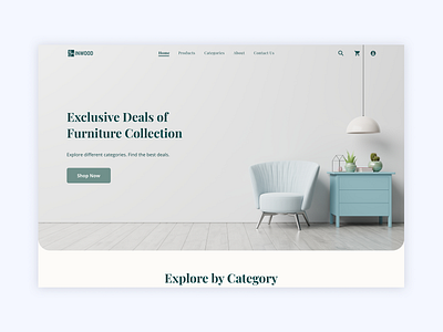 Minimalist Furniture E-commerce Website UI branding design figma illustration ui ux uxui web web design website website design