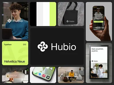 Hubio Branding for Remote Work SaaS Solution branding design saas ui uiux web webdesign