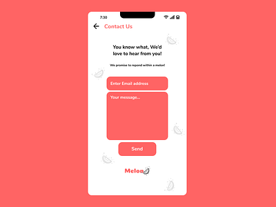 Daily UI-028- Contact Us app design branding contact us page daily ui challenge 28 dailyui design illustration logo ui ui design ui design inspiration user interface design ux design