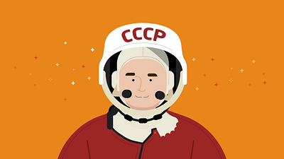 Yuri animación animation astronaut cccp cosmonaut gargarin russia yuri