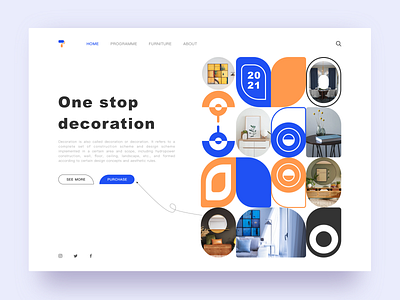 One stop decoration sketch ui