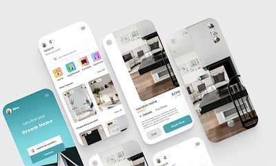 Real Estate App Design app clean ui home home rent home rent app house house rent app minimal mobile mobile app mobile app design property real estate real estate app realestate rent rent app ui uiux ux