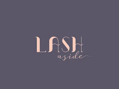 Lash-A-Side Branding branding design icon identity illustration lash lash aside lashes logo symbol type type logo vector