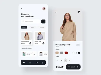 Hoodi Shop App ashik best app cloth app cloth web designer e commerce app hoodi app hoodi shop hoodi store hoodi wesite ios app online shop popular shot product app store app trendy app ui uiux visual design