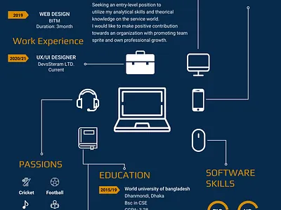 Designer CV attrectivecv design designcv designercv professionalcv professionalresume typography ui ux