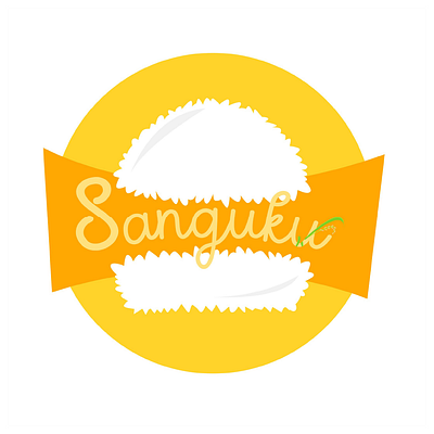 Logo Sanguku branding design food icon illustration logo