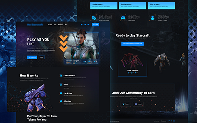 NFT play to earn game - blockchain 3d blockchain branding bsc character design crypto eth game graphic design hero summon logo nft nft game nfts play to earn solana token wallet whitepaper