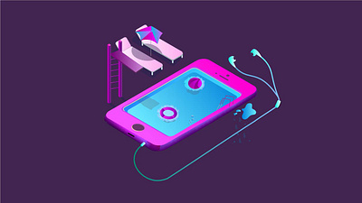 IPhone illustration vector