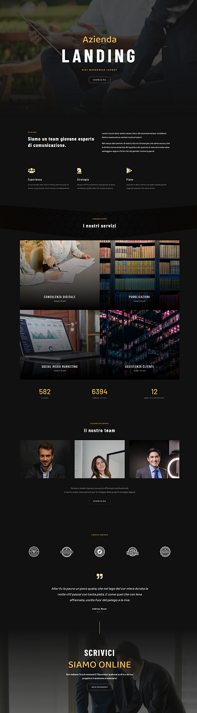 Azienda 4 Divi Layout branding design divi web wordpress wordpress blog wordpress design