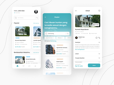 Properties App app house mobile property ui