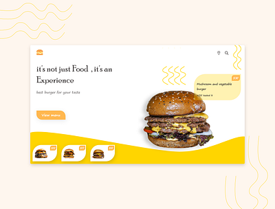 Fastfood landing page. app design fastfood fastfood website food food landing page food website landingpage topdesign ui uiux userexperience userinterface ux web design website