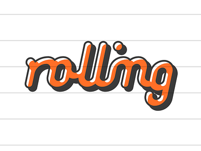 rolling logo wordmark