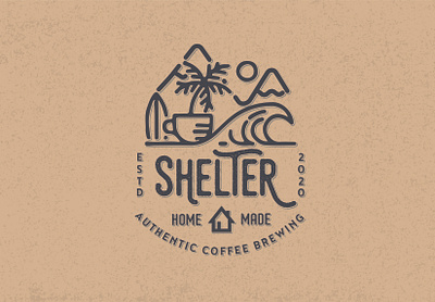 Logo Design for "Shelter" Cafe design illustration logo vector