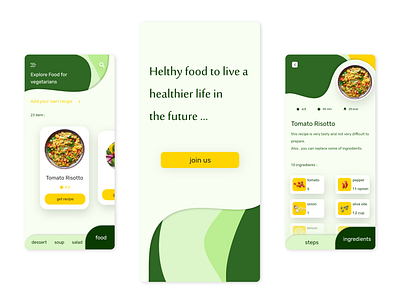 Vegetarian application. app app design application design fastfood foo food app food app design resturant topdesign ui uiux userexperience userinterface ux vegetarian vegetarian app vegetarian app design