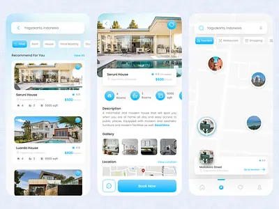 OmahMu: Travel & Property App appdesign booking app branding dailyui design graphic design home app hotel reservation app illustration logo property app travel and property app travel app ui vector webdesign