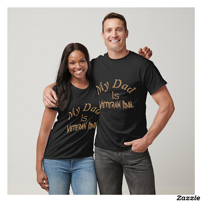Casual t-shirt with word my dad is veteran Idol gift graphic design illustration image special veteran day