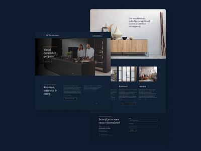 Landing Page - De Woonkeuken van Wouter branding design logo studio ui ux uxuidesign web webdesign