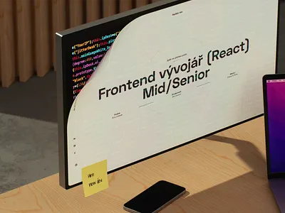 Hiring Frontend developer - Render 3d 3d art after effects apple brand design branding c4d cinema 4d design modeling redshift ui