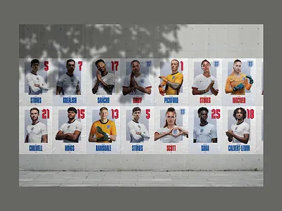 Senior Signature Cards branding design england football football logo print soccer sport ui ui design