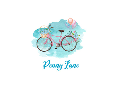 Watercolor Hand Drawn Bike Design app branding design icon illustration logo typography ui ux vector
