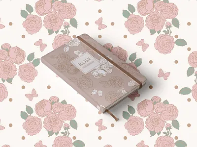 Roses And Butterflies blossom branding butterflies vector design graphic graphic design illustration logo pattern vector wallpaper полиграфический дизайн ретро ​​роза