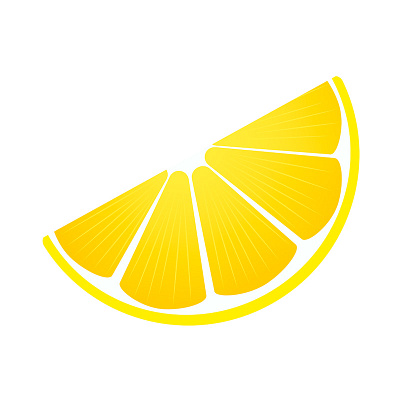 A slice of lemon art citrus design food fruit graphic designer illustration illustrator lemon logo slice vector