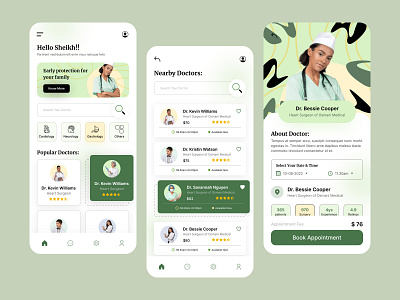 Doctor Application application branding clean colorful creative design doctors doctors app graphic design mobile app mobile application popular trending design ui ux website